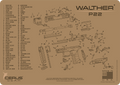 Walther® P22® Schematic Handgun Mat
