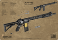 Rendered AR-15 Schematic Bench Mat