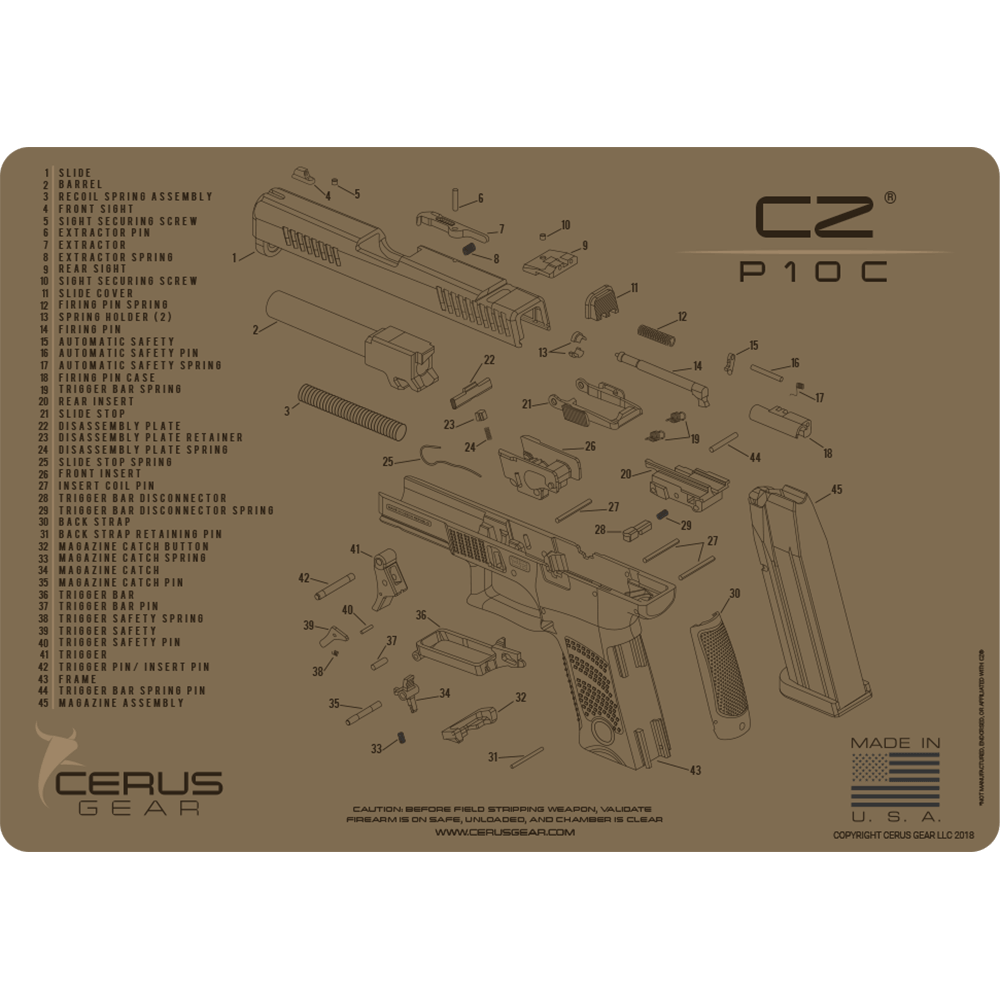 FDE CZ P10C gun pad