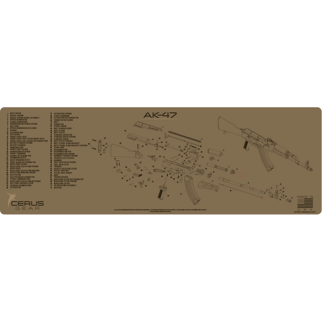BEST FLAT DARK EARTH AK47 TAKE DOWN PAD