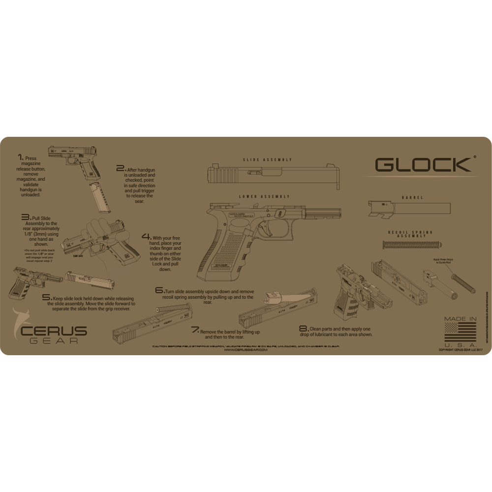 GLOCK® GEN3 SCHEMATIC HANDGUN MAT