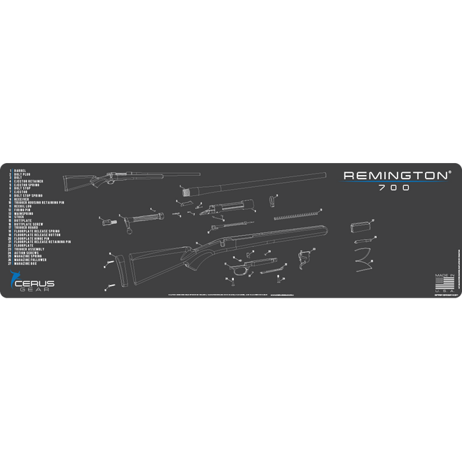 Remington® 700 Schematic Gun Mat