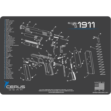 Best 1911 Gun Cleaning Schematic