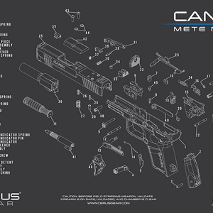 Canik METE MC9 Parts Schematic Handgun Cleaning Mat