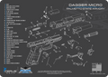 Palmetto State Armory Dagger Micro Schematic Handgun Mat