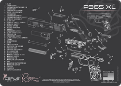 Sig Sauer P365XL Rose Parts Diagram Handgun Cleaning Mat