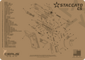 Staccato CS® Schematic Handgun Mat