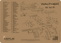 Walther® WMP® Schematic Handgun Mat