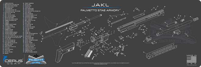 Palmetto State Armory Jakl Schematic Rifle Mat