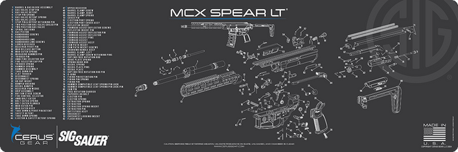 SIG SAUER® MCX Spear LT Schematic Rifle Mat