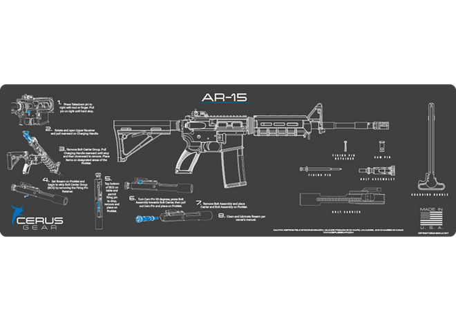 AR-15 Instructional Rifle Mat