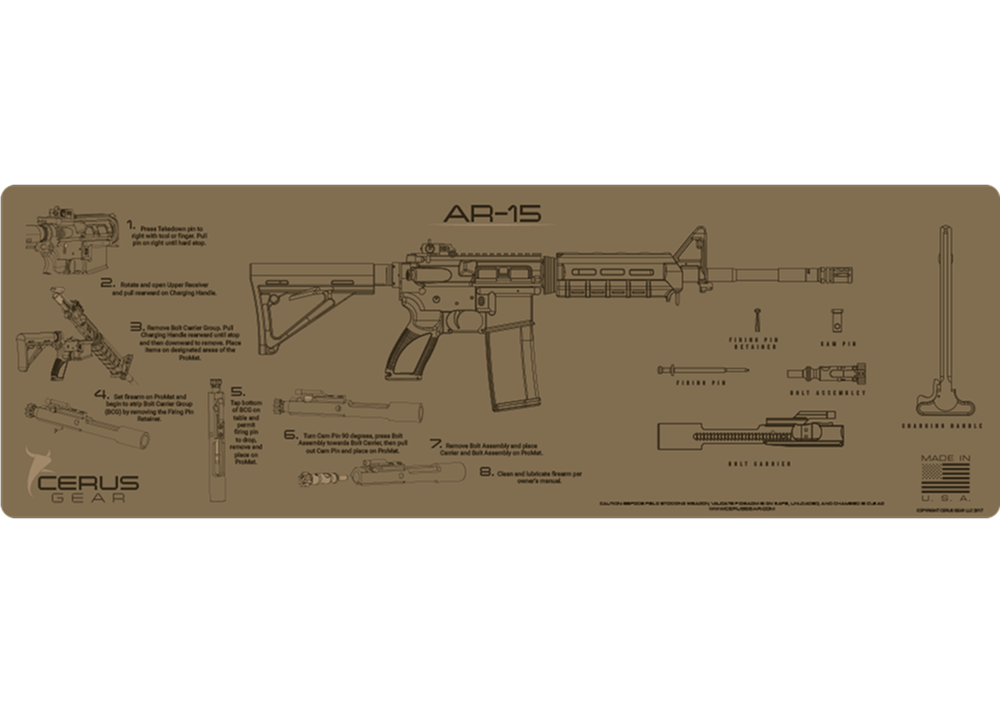 AR-15 Instructional Rifle Mat