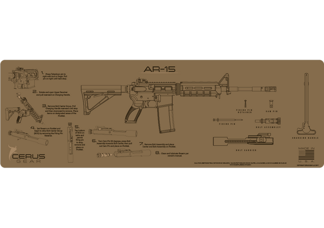 AR-15 Instructional Rifle Mat