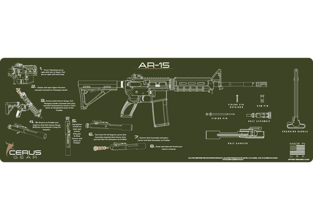 AR-15 Instructional Rifle Mat