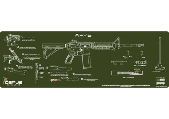 AR-15 Instructional Rifle Mat