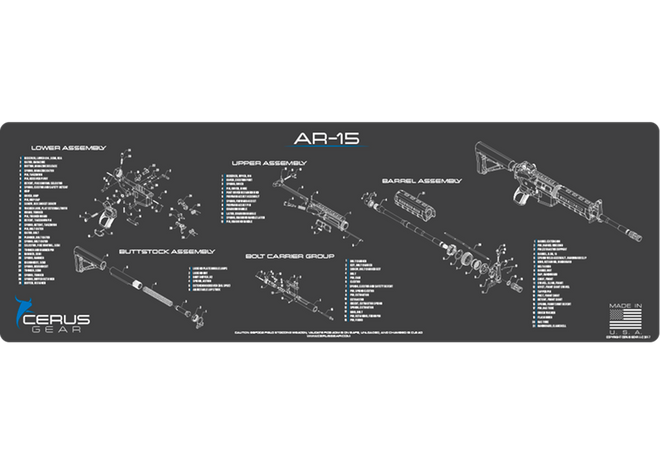 AR-15 Schematic Rifle Mat