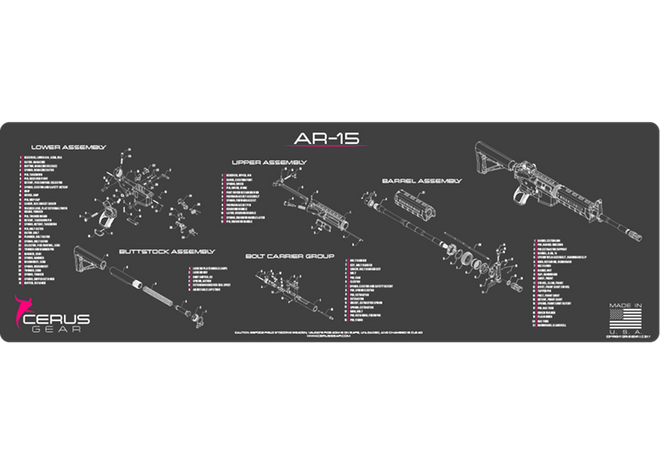 AR-15 Schematic Rifle Mat