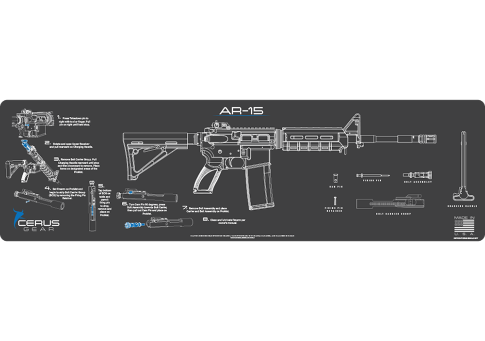 AR-15 Instructional Magnum Gun Mat