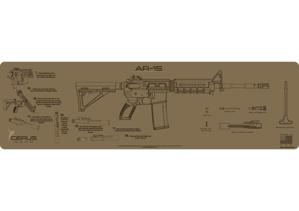 AR-15 Instructional Magnum Gun Mat