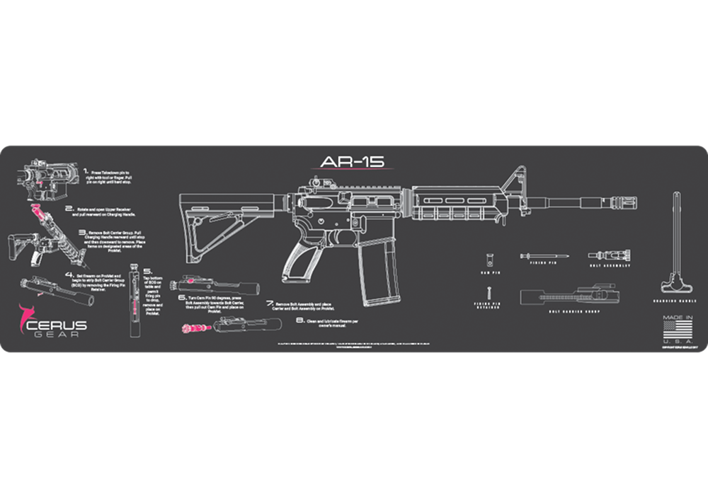 AR-15 Instructional Magnum Gun Mat