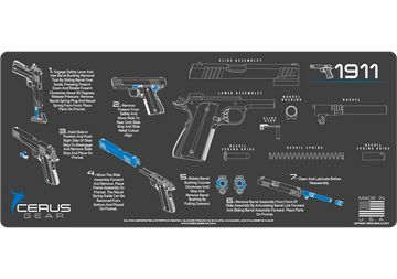 1911 Instructional Gun Mat