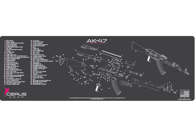 AK-47 Schematic Rifle Mat
