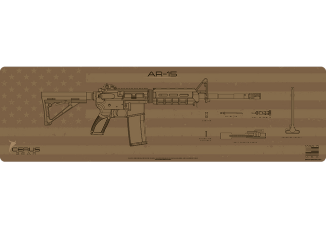 AR-15 Shadow Board Magnum Gun Mat