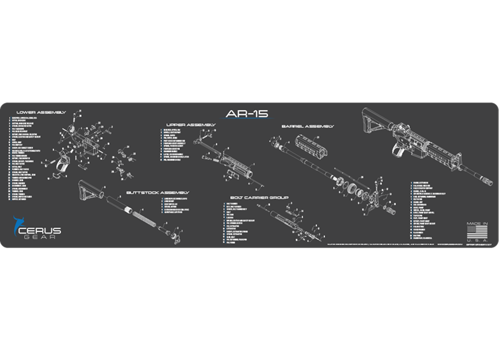 AR-15 Schematic Magnum Gun Mat