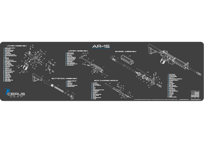 AR-15 Schematic Magnum Gun Mat