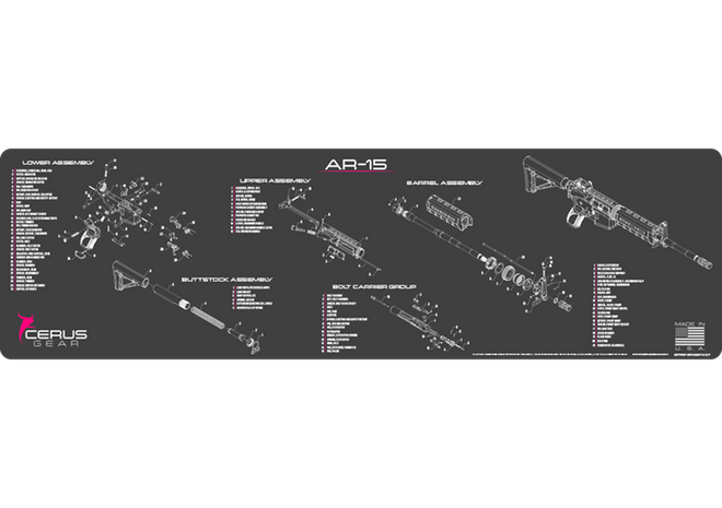 AR-15 Schematic Magnum Gun Mat