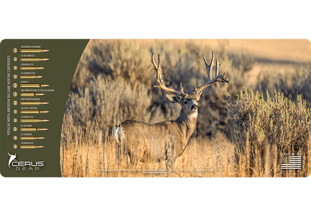 Mule Deer Buck Wildlife Gun Mat