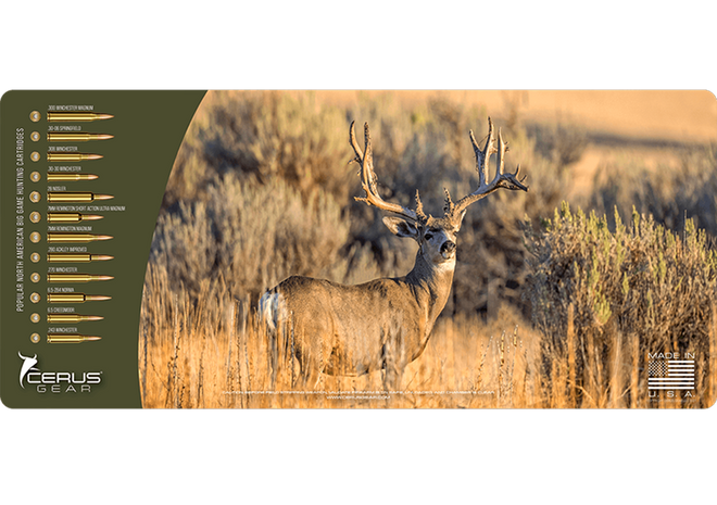 Mule Deer Buck Wildlife Gun Mat