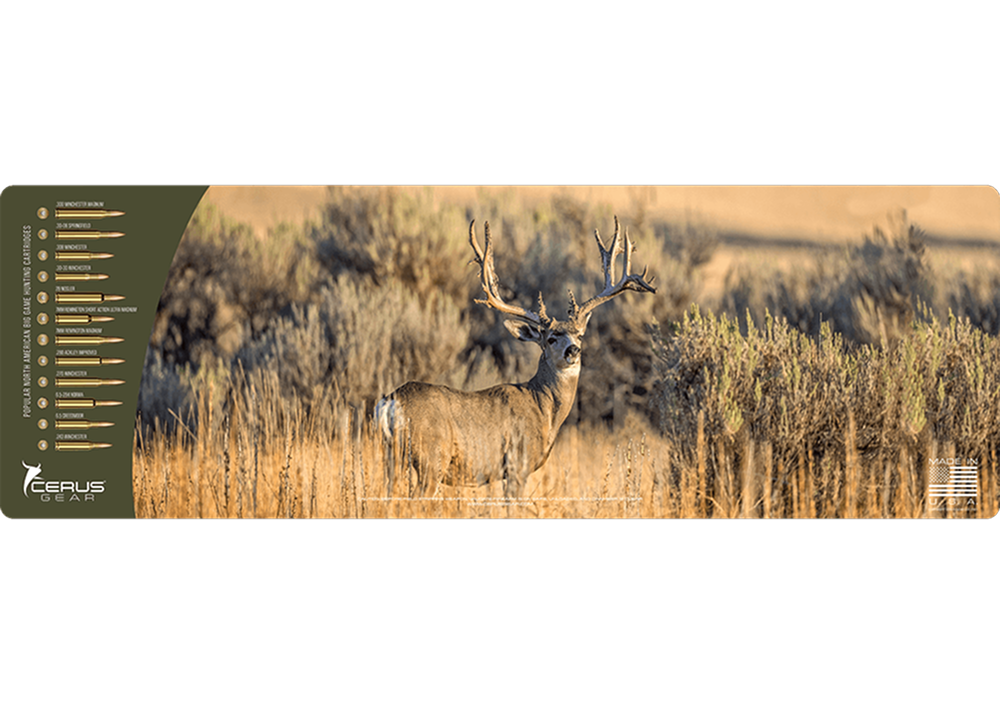 Mule Deer Buck Wildlife Gun Mat