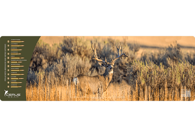 Mule Deer Buck Wildlife Gun Mat
