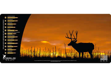 Mule Deer Sunset Wildlife Gun Mat