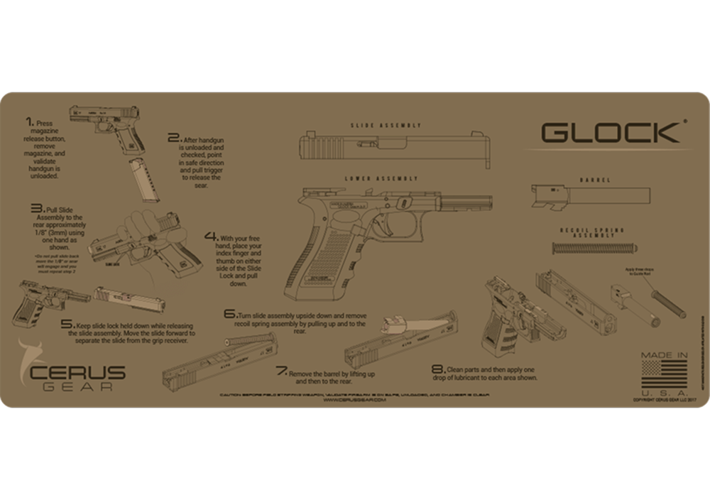 Glock® Instructional Gun Mat