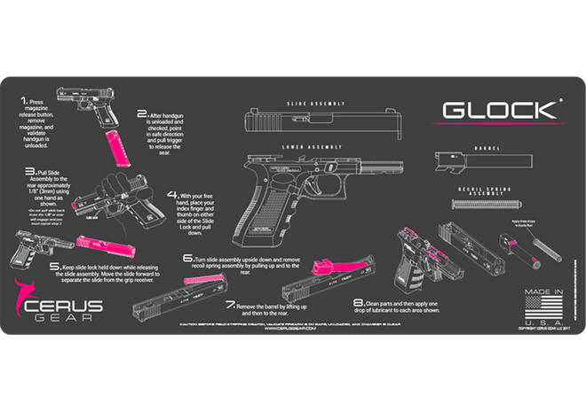 グランドマット グロック12 ブラウン Glock Gun Cleaning Mat (Instructional) | Cerus Gear