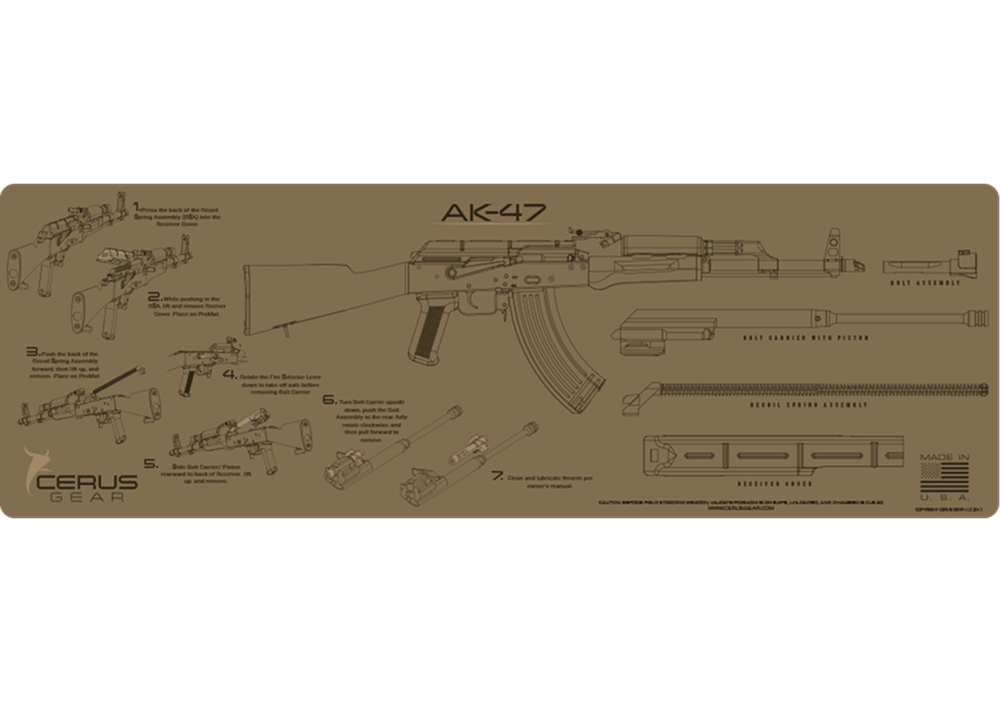AK-47 Instructional Rifle Mat