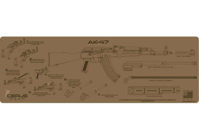 AK-47 Instructional Rifle Mat