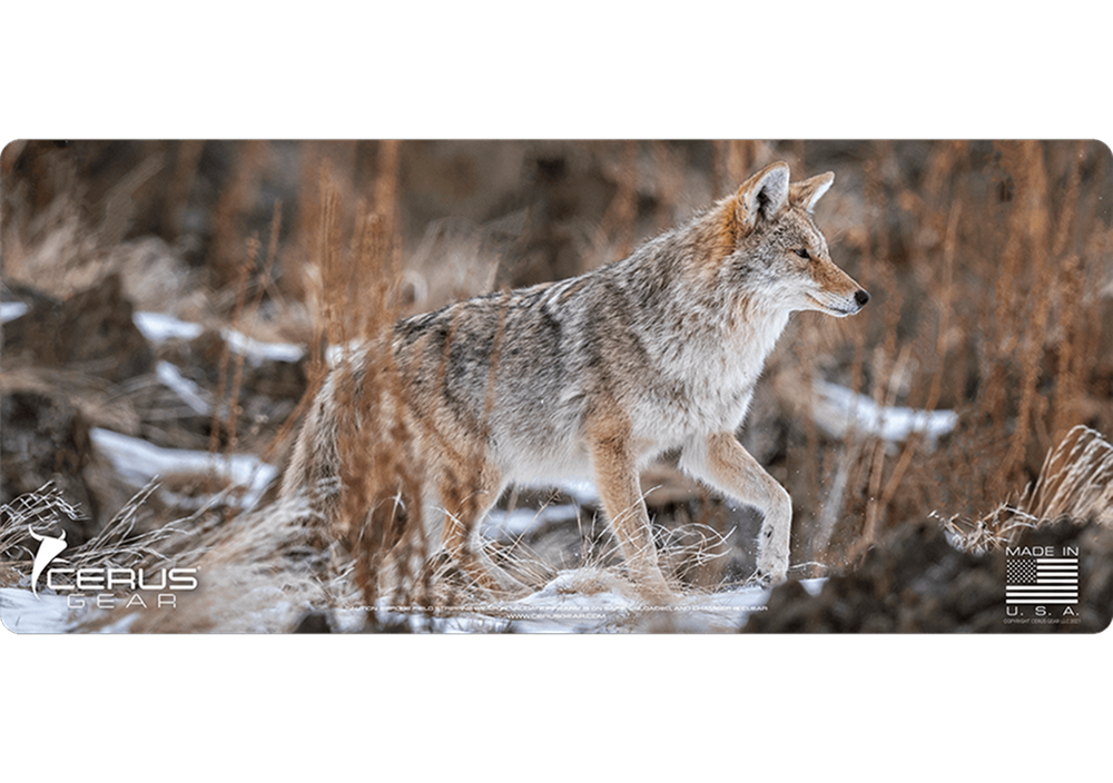 Stalking Coyote Wildlife Gun Mat