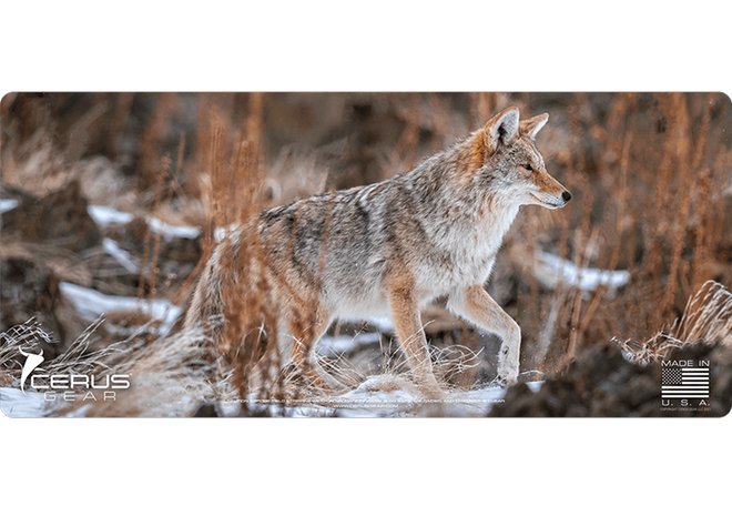 Stalking Coyote Wildlife Gun Mat