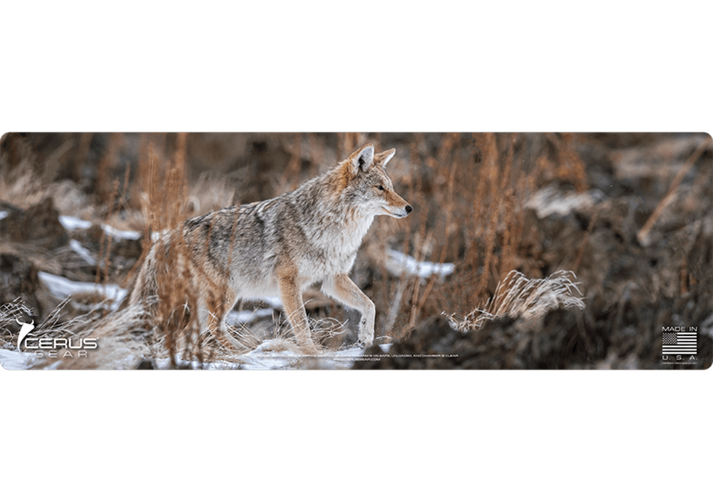 Stalking Coyote Wildlife Gun Mat