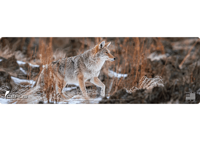 Stalking Coyote Wildlife Gun Mat