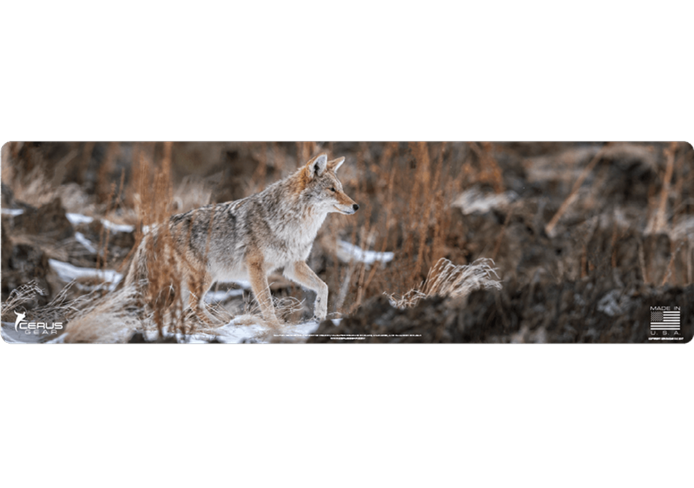 Stalking Coyote Wildlife Gun Mat
