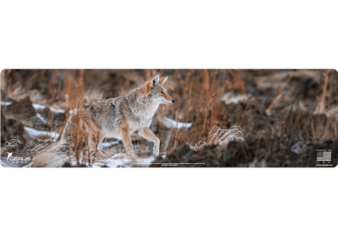 Stalking Coyote Wildlife Gun Mat