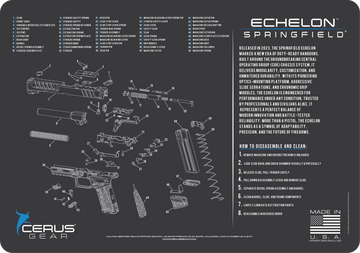 Springfield® Echelon™ Schematic and History Bench Mat