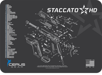 Staccato HD® Schematic Handgun Mat
