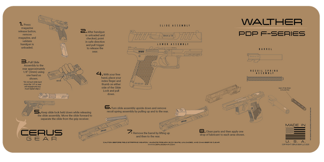 Walther® PDP-F-Series® Instructional Mat