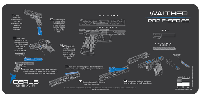 Walther® PDP-F-Series® Instructional Mat