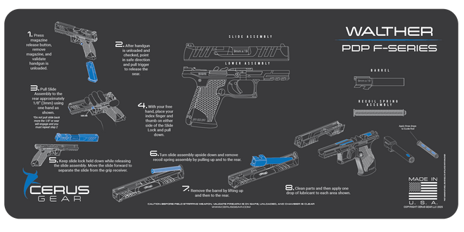 Walther® PDP-F-Series® Instructional Mat